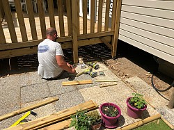 Pose de bardage extérieur pour mobilhome et terrasse, aménagement extérieur pour la terrasse et pour l’esthétique de votre mobilhome, Brétignolles sur mer, EI Netoit Services